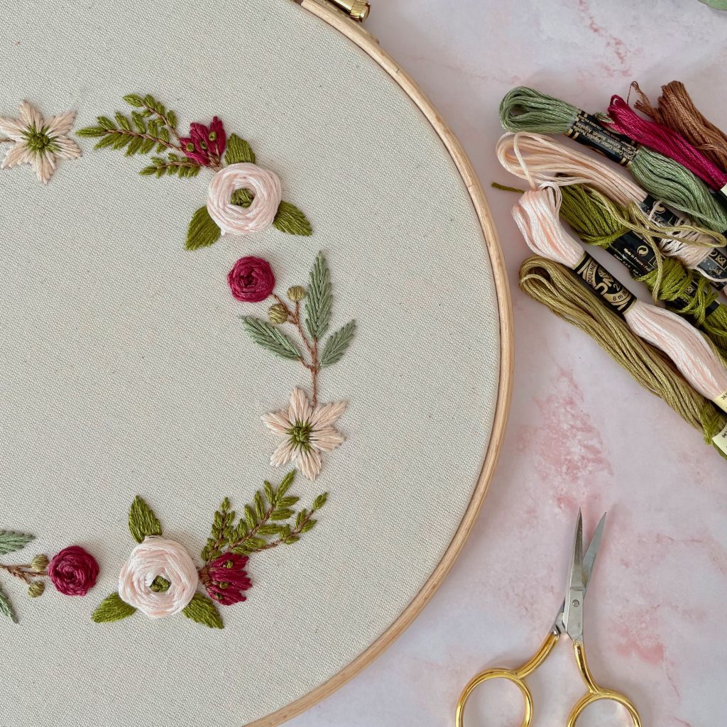 floral embroidery