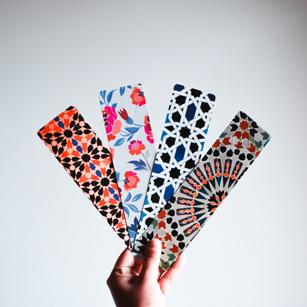 patterned bookmarks