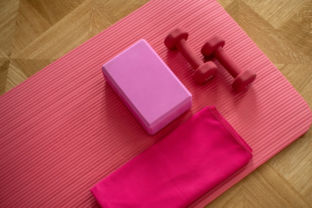 pink workout equipment
